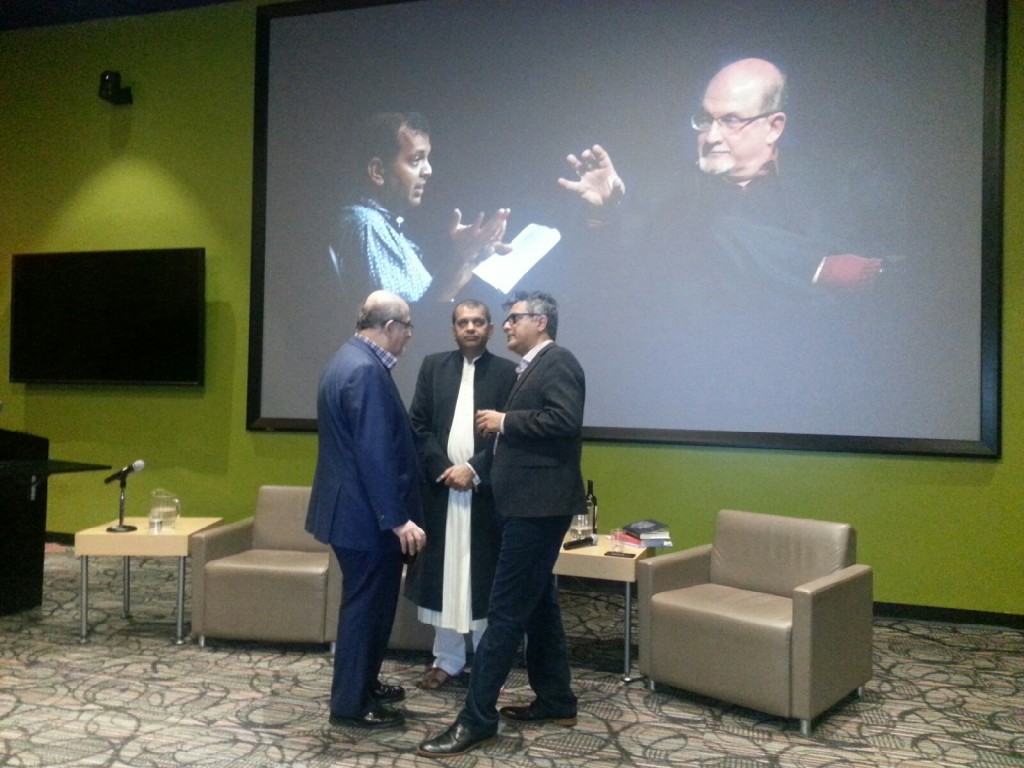 Salman Rushdie, Suketu Mehta and Amitava Kumar