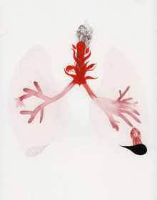 Untitled ( Diagram of a Lung #1