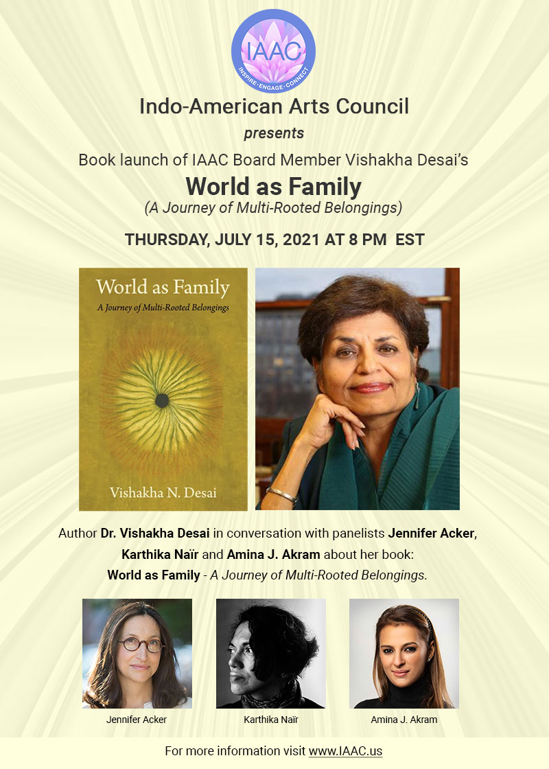 World As Family - A Journey of Multi Rooted Belongings by Author Vishakha Desai. 