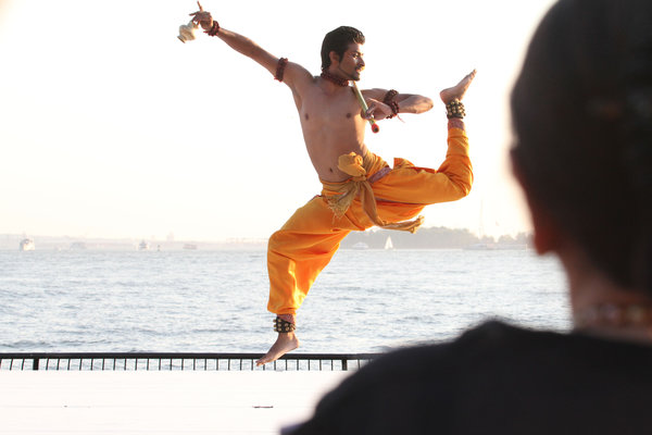 Rakesh Sai Babu danced two numbers of the folk form Chhau. 